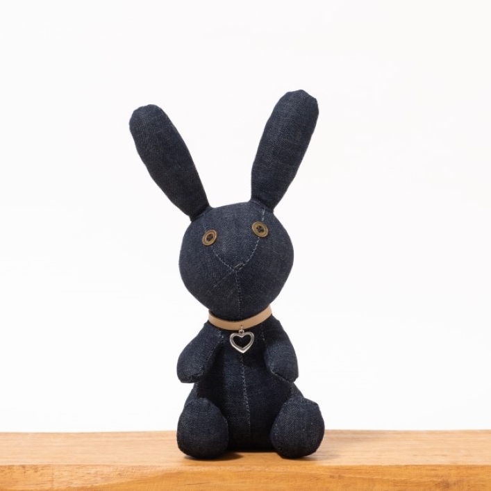 rabbit doll - Lux with pu collar