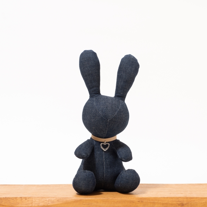 rabbit doll - Lux with pu collar